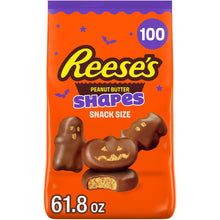 REESE'S Halloween Milk Chocolate Peanut Butter Shapes Candy, Snack Size, 100 pcs.