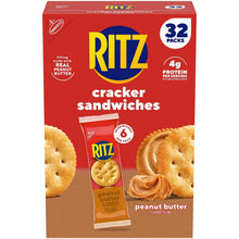RITZ Peanut Butter Sandwich Crackers, Lunch Snacks, 32 pk.