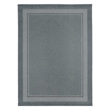 Ravenna Indoor/Outdoor Rug, Geo Border Silver