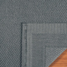 Ravenna Indoor/Outdoor Rug, Geo Border Silver