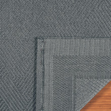 Ravenna Indoor/Outdoor Rug, Geo Border Silver