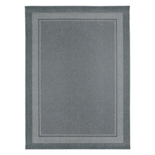 Ravenna Indoor/Outdoor Rug, Geo Border Silver
