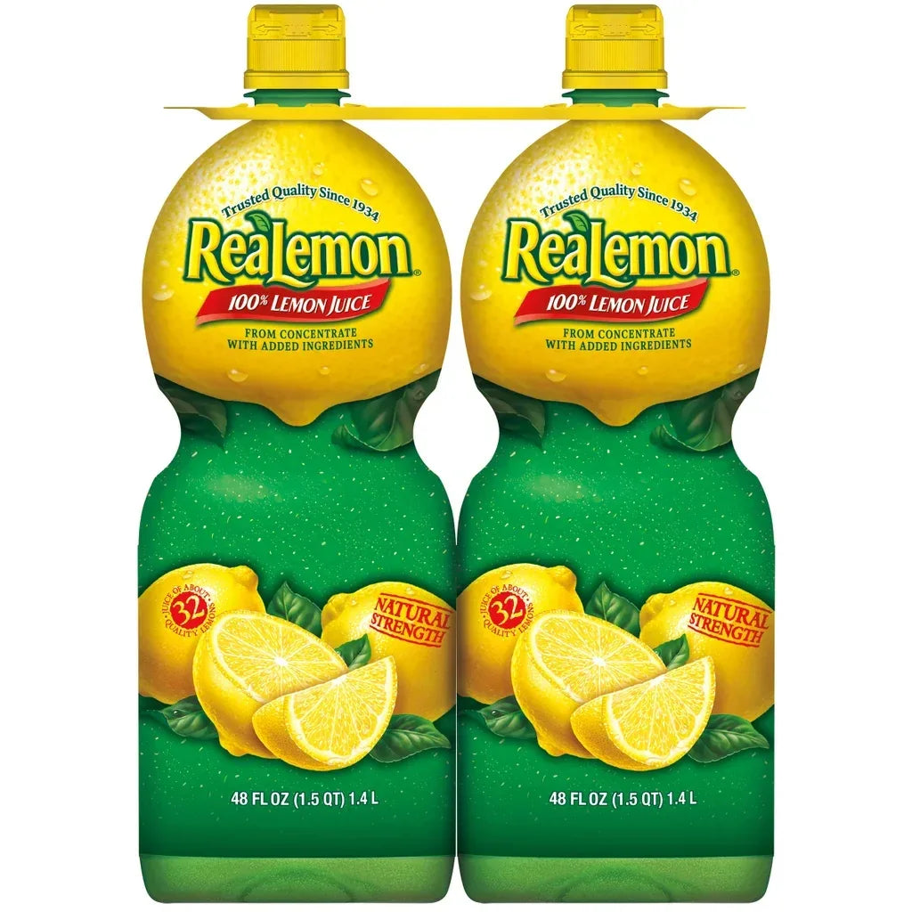 ReaLemon, Lemon Juice, 48 fl oz, 2-count– Brands For Less USA