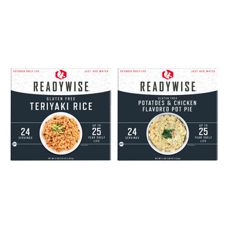 ReadyWise Gluten-Free Emergency Food Entree 2 Box Kit (48 Total Servings)