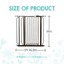 Regalo Easy Step Extra Tall Walk Thru Baby Safety Gate, Fits Openings 29-36.5 Inches, Black