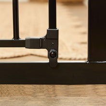 Regalo Easy Step Extra Tall Walk Thru Baby Safety Gate, Fits Openings 29-36.5 Inches, Black