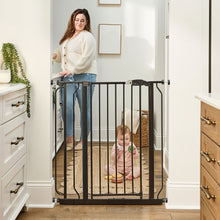 Regalo Easy Step Extra Tall Walk Thru Baby Safety Gate, Fits Openings 29-36.5 Inches, Black