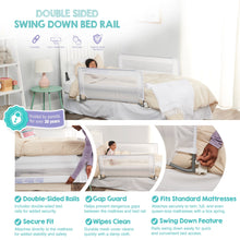 Regalo Swing Down Double Sided Bed Rail Guard, with Reinforced Anchor Safety System
