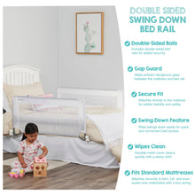Regalo Swing Down Double Sided Bed Rail Guard, with Reinforced Anchor Safety System