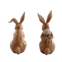 ResinBunnyWithFlowerDecor2pk.2 - Brands For Less USA