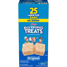 Barritas de arroz inflado Rice Krispies 1.3 oz., 25 unidades.