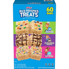 Rice Krispies Treats Squares Snack Bars, Variety Pack, 60 ct. (PACK OF 3 )