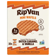 Rip Van Mini Wafels, Dutch Caramel and Vanilla, 0.30 oz, 32-count