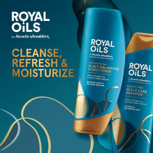 Royal Oils by Head & Shoulders Sulfate Free Scalp Care Shampoo and Moisture Renewal, All Hair Types, 12.8/13.5 fl oz