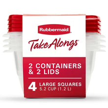 Rubbermaid TakeAlongs Deep Square Food Storage Container (Set of 4) - Brands For Less USA