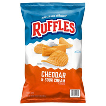 Ruffles Potato Chips, Cheddar & Sour Cream, 27 oz