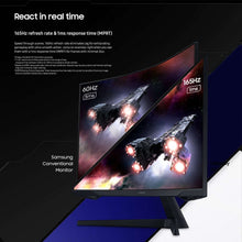 SAMSUNG 32" Odyssey G55C Curved Display, QHD, Gaming Monitor