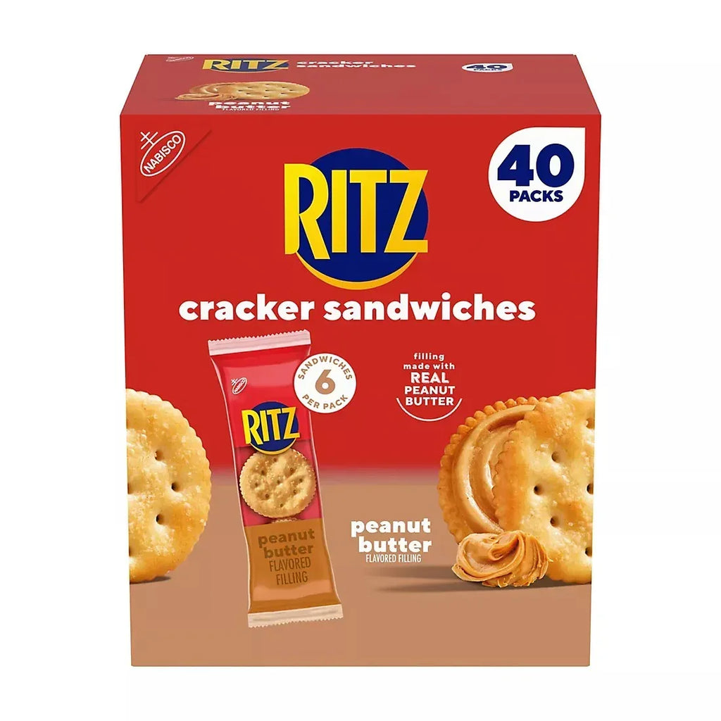 Ritz Peanut Butter Sandwich Crackers, 40 pk./1.38 oz.– Brands For Less USA