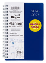 See It Bigger M/W Planner, Small (4.25" x 6.5"), Blue, 15-Month: Apr 2026 - Jun 2027