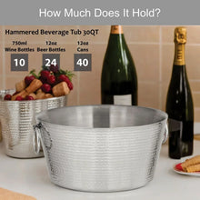 SKI30QuartHammeredDoubleWalledStainlessSteelBeverageTub3 - Brands For Less USA