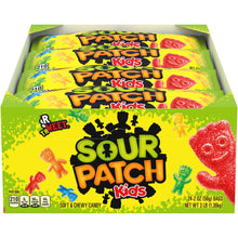 Caramelos suaves y masticables SOUR PATCH KIDS, 2 oz., paquete de 24.