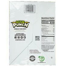 Pajitas arcoíris SOUR PUNCH, caramelo masticable, 2 oz, 24 unidades.
