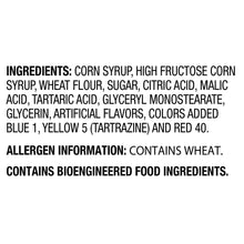 Pajitas arcoíris SOUR PUNCH, caramelo masticable, 2 oz, 24 unidades.