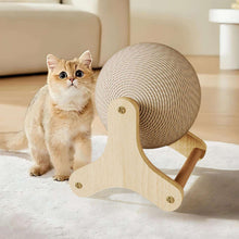 SPOORYYO-Cat-Scratcher-Toy-Cat-Exercise-Wheel-Toy-Natural-Sisal-Cat-Scratching-Ball-Stable-Stand_6186_1 - Brands For Less USA