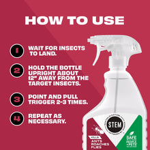 STEM Kills Indoor/Outdoor Ant, Roach & Spider Bug Spray, 12 fl oz
