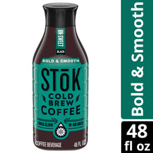 SToK Bold & Smooth Medium Roast Black Unsweetened Ready to Drink Cold Brew Coffee Bottle, 48 fl oz