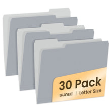 SUNEEFileFolders_30packManillaFolders8.5x11_13CutTabforEasyLabelingandOrganization_DurableStandardPaperforHome_Office_SchoolFiling - Brands For Less USA