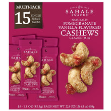 Sahale Snacks Cashews Glazed Mix, Pomegranate Vanilla, 1.5 oz, 15-count