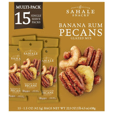 Sahale Snacks Pecans Glazed Mix, Banana Rum, 1.5 oz, 15-count