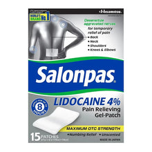 SalonpasLidocaine4_PainRelievingGelPatch_15ct. - Brands For Less USA