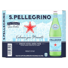 San Pellegrino Sparkling Natural Mineral Water, 25.3 fl oz, 15-count