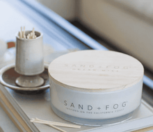 Sand + Fog 34oz Cocktail Candle with Rubber Wood Lid