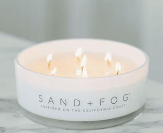 Sand + Fog 34oz Cocktail Candle with Rubber Wood Lid