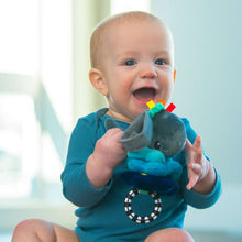 Sassy Wavy Whale Jitter Stroller Toy 0 Months and up Sensory Pull Down with Vibrating Upward Motion Car Seat Toy