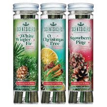 Scentsicles 3-Pack Scented Stick Ornaments - White Winter Fir, O Christmas Tree, and Snowberry Pine