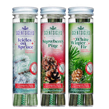 Scentsicles 3-Pack Scented Stick Ornaments - White Winter Fir, Snowberry Pine, and Icicles on Spruce