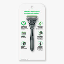 Schick Hydro Sensitive 5 Blade Razor for Men, 1 Razor Handle with 3 Refills