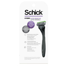 Schick Hydro Ultra Sensitive 3 Blade Razor for Men, 1 Razor Handle with 4 Razor Refills