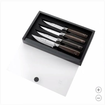 Schmidt Brothers Cutlery Delta Series Acacia Wood 4-pack Steak Knife Set
