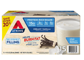 Atkins 15g Keto Protein Shake, Creamy Vanilla  11 fl. oz., 15 pk.