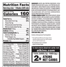 Atkins 15g Keto Protein Shake, Dark Chocolate Royale  11 fl. oz., 15 pk .