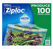 Ziploc Produce Bags with Seal Top, 100 ct.