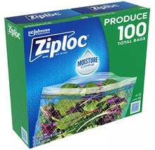 Ziploc Produce Bags with Seal Top, 100 ct.