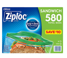 Ziploc Easy Open Tab Sandwich Bags, 580 ct.