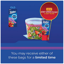 Ziploc Gallon & Storage Quart Bags with New Stay Open Design, 204 ct.