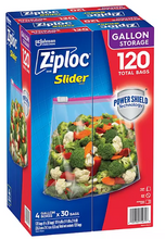 Ziploc Storage Slider Gallon Bags, 120 ct.